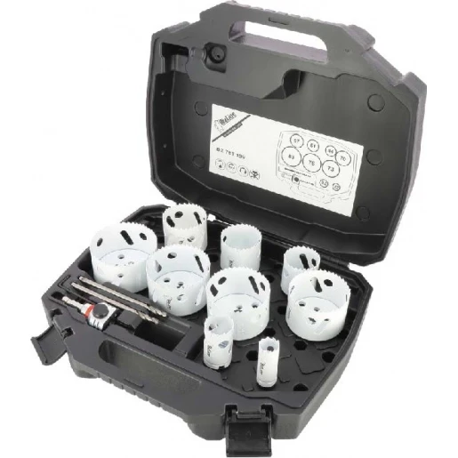 Bizline Koffer met 9 gatzagen CLIC II HSS met as en centreerboor 781199