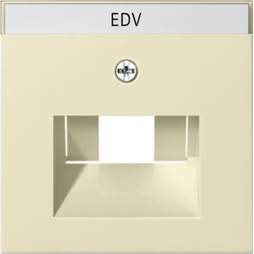 Gira System 55 afdekking tk netwerkaansluitdoos UAE/IAE Centraalplaat Met label wit 028401