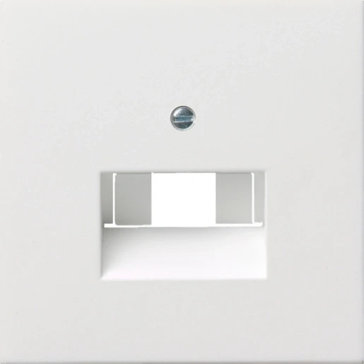 Gira F100 afdekking netwerkaansluitdoos UAE/IAE Centraalplaat Zonder label wit 0270112