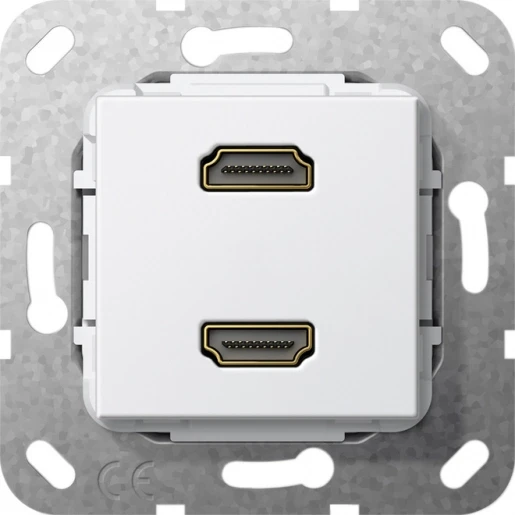 Gira Non-Design verloopkabel HDMI Basiselement met centrale afdekplaat Zonder label 567203