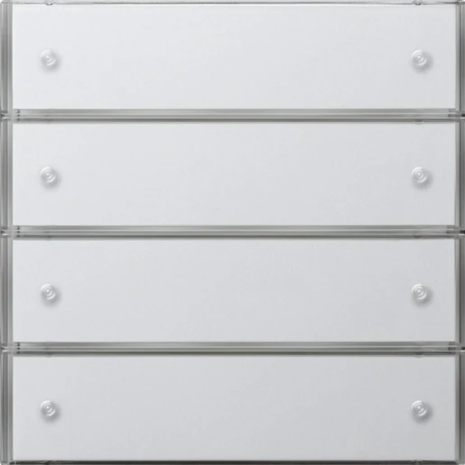 Gira F100 KNX tastsensensor komfort KNX 4-voudig wit inbouw IP20 RAL 9010 2034112