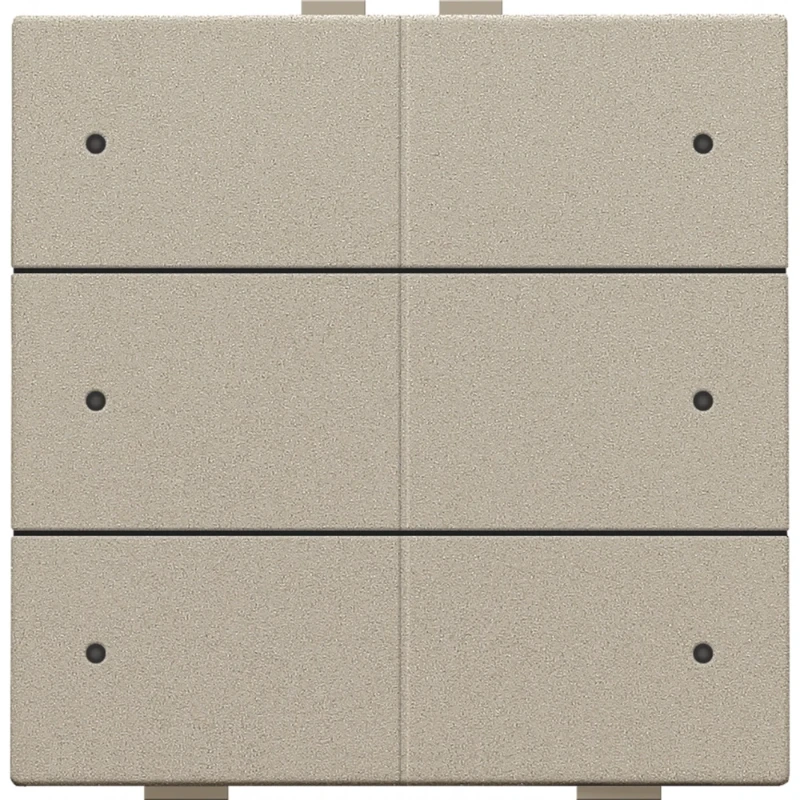 Niko Drukknop met led en comfortsensoren Home Control 6-voudig inbouw 157-52206