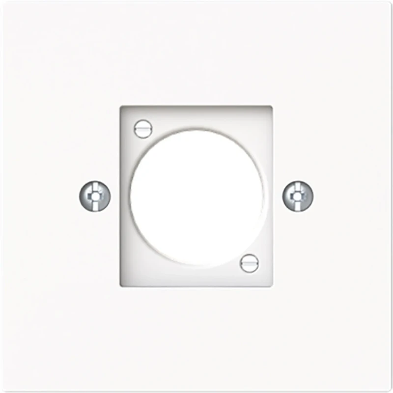 ABB Busch-Jaeger Art linear Centraalplaat neutrik XLR Basiselement met centrale afdekplaat 1 connector Zonder label wit 2CKA001724A4449