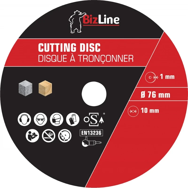 Bizline doorslijpschijf 76mm 781003