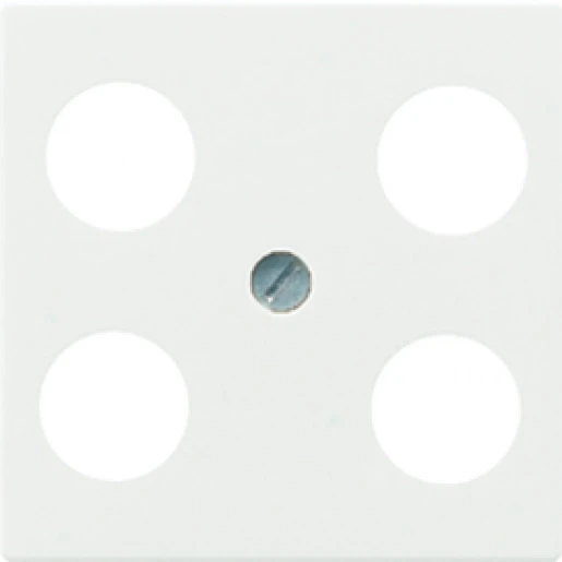 Jung A range afdekking hirschmann a500 Satelliet 4 connectoren Zonder label zwart A561-4SAT1SW