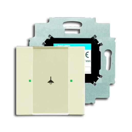 ABB Busch-Jaeger KNX, Future, Solo, Carat Tastsensor KNX enkelvoudig wit met tekstv IP20 RAL 1013 2CKA006115A0180