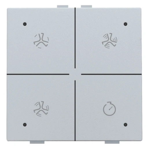Niko Home Control Bediening ventilatie 4-voudig inbouw IP20 121-52054