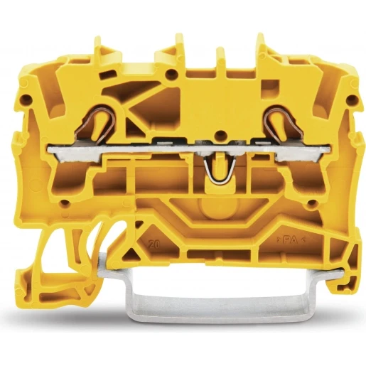 Wago Serie 2002 Verbindingsrijgklem 0,75-4mm² eendr. 0,25-2,5mm² meerdr. Geel