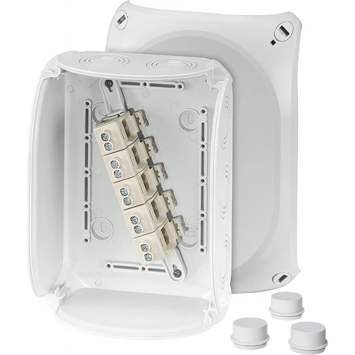 Hensel Kabeldoos IP66 BM5 4-10 mm² 5 polig invoer M25/32/40 Grijs