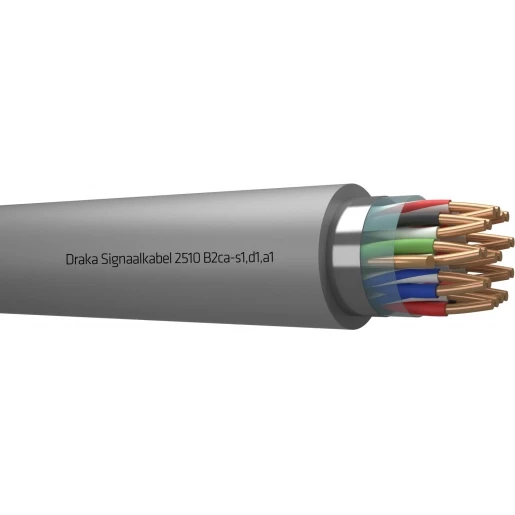 Draka 2500 B2CA signaalkabel 10x2x0,8mm Grijs