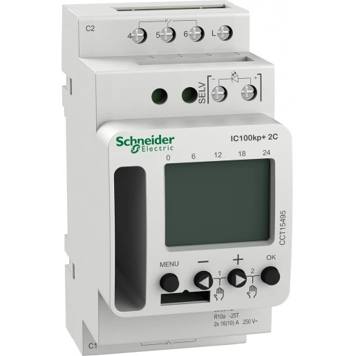 Merten CCT Schemerschakelaar IC100kp + 2C DIN-rail Wandopbouw 230V 16A CCT15495
