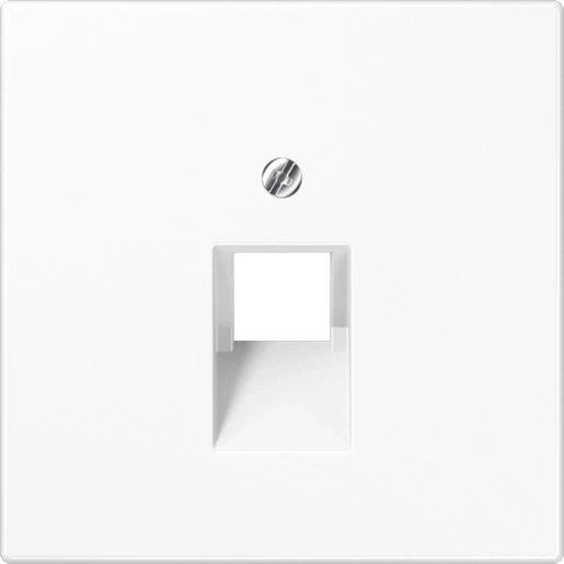 Jung LS range centraalplaat- (onderdeel) afdekking sneeuwwit ls990 UAE/IAE 1 connector Zonder label wit LS969-1UAWWM