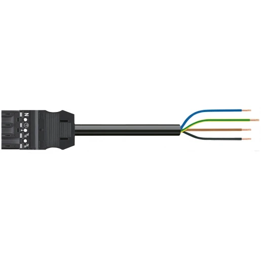 Wago SERIE 771 Patchkabel gebouwinstallatie 4p Stekker Vrij kabeluiteinde 4000mm