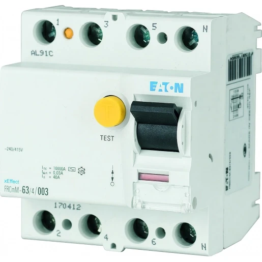 Eaton Aardlekschakelaar digitaal type G/A 4p 100A 0.3A type A 170307