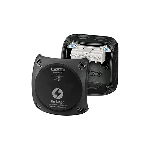 Hensel MB Kabeldoos IP66 BM1 0,75-2,5mm² 5 polig M20 membranen Zwart