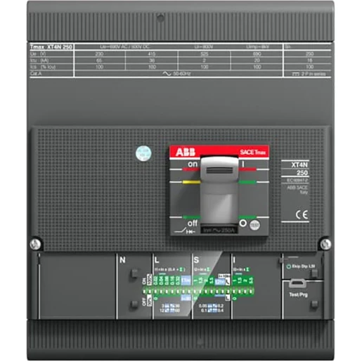 ABB Vermogenschakelaar XT4 serie XT4N 250 Ekip LS/l ln=250A 4p F F UL/CSA