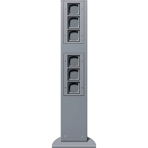 Gira Profiel 55 Energiezuil 6x lege unit energiezuil 142x74mm aluminium IP44 135126