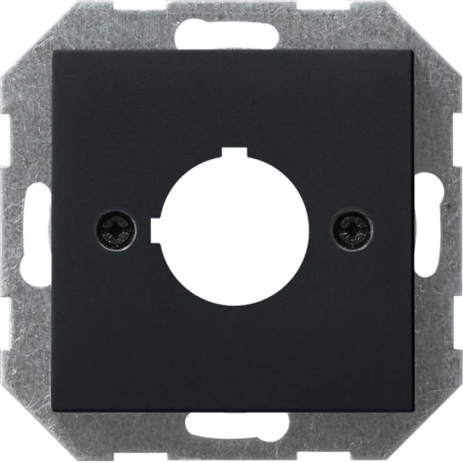 Gira System 55 afdekking draagring apparaten ø22,5mm zwart 0272005