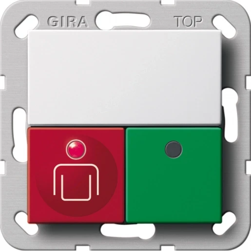 Gira System 55 oproepsysteem + aanwezigheidsknop wit 290203