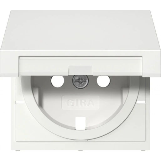 Gira System 55 wandcontactdoos ra kd + sh zuiver wit 494203