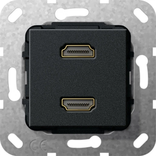 Gira Non-Design verloopkabel HDMI Basiselement met centrale afdekplaat Zonder label 567210