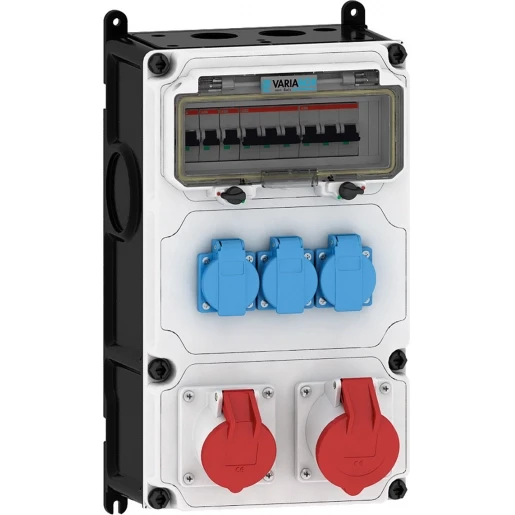 Bals VARIABOX 3x Schuko 2p+Ra 1x CEE contactdoos 16A 5p 1x CEE contactdoos 32A 5p