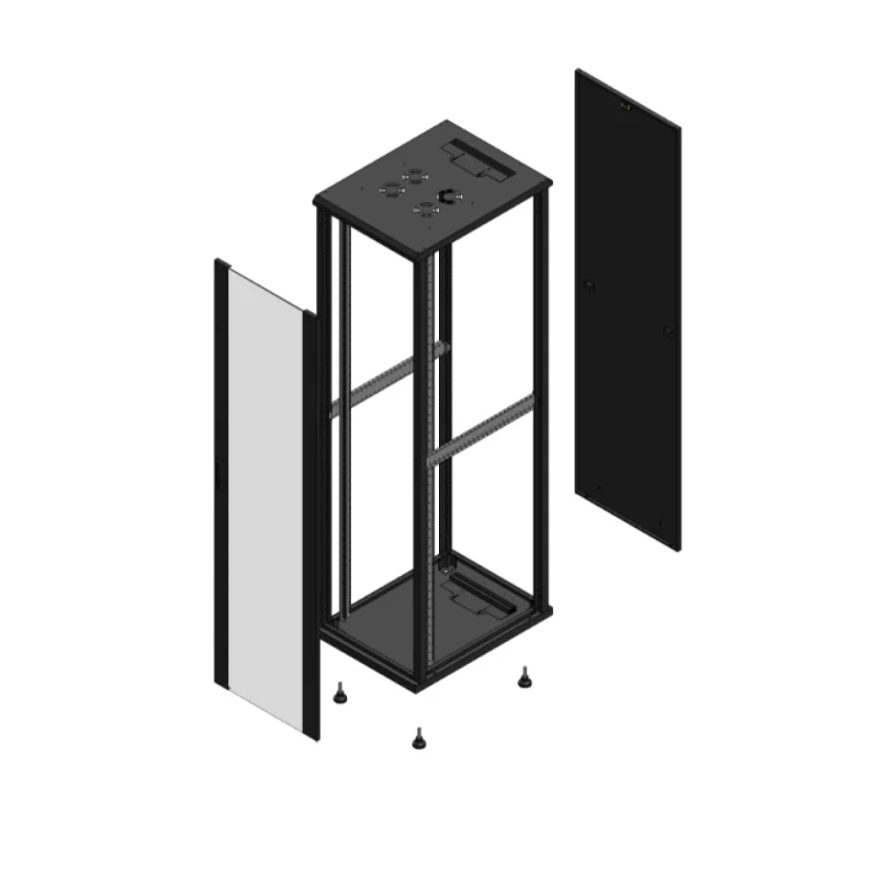 Gigamedia Vloer patchkast AV enkel VER PAR EX 19" 47HE 600x800mm Zwart GGM 704768PVSPAREX