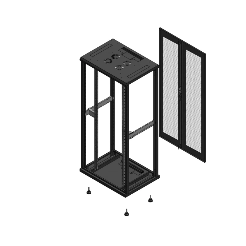 Gigamedia Vloer patchkast SP AR dubbel PER EX 19" 36HE 800x600mm Zwart GGM 703686SPPPDEX