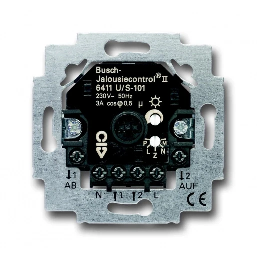ABB Busch-Jaeger Balance, SI, Future, Solo, Axcent Jaloeziebesturing sokkel 3A inbouw Glanzend 2CKA006410A0379