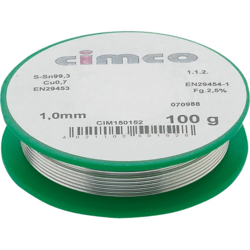 Cimco Soldeertin loodvrij 250g 1mm 150154
