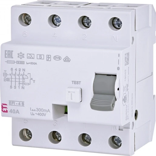 ETI EFI Aardlekschakelaar 4p 40A 0.3A type A 432000077