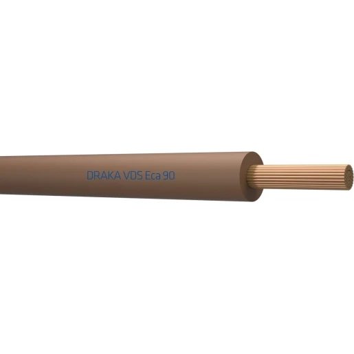Draka VDS 90C Eca Installatiedraad 1x1.5mm² Eca PVC 90°C bruin 100M Doos 832765D3