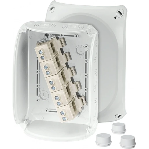 Hensel Kabeldoos IP66 BM5 6-16 mm² 5 polig invoer M25/32/40 Grijs