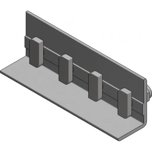 Van der Valk koppelstuk side+met 4 hamerkopbouten M8x20 CT
