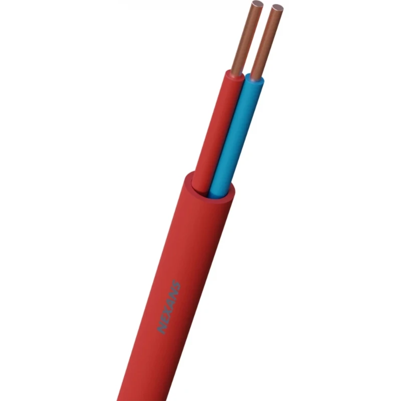 Nexans YR Dca S2 signaalkabel 2x0,8mm rood - 100mtr