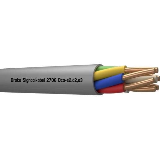 Draka 2700 Signaalkabel Dca Grijs 6x0,8mm - 100mtr