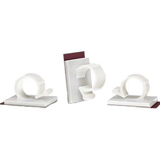Hellermann Tyton Plakclip transparant 25x25mm met superlijm