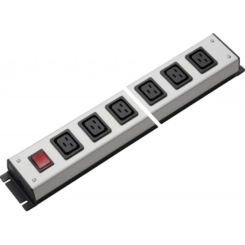 Martin Kaiser Toestel contactdooscombinatie C19 grijs-zwart 16A IP20 1068/6L-SW