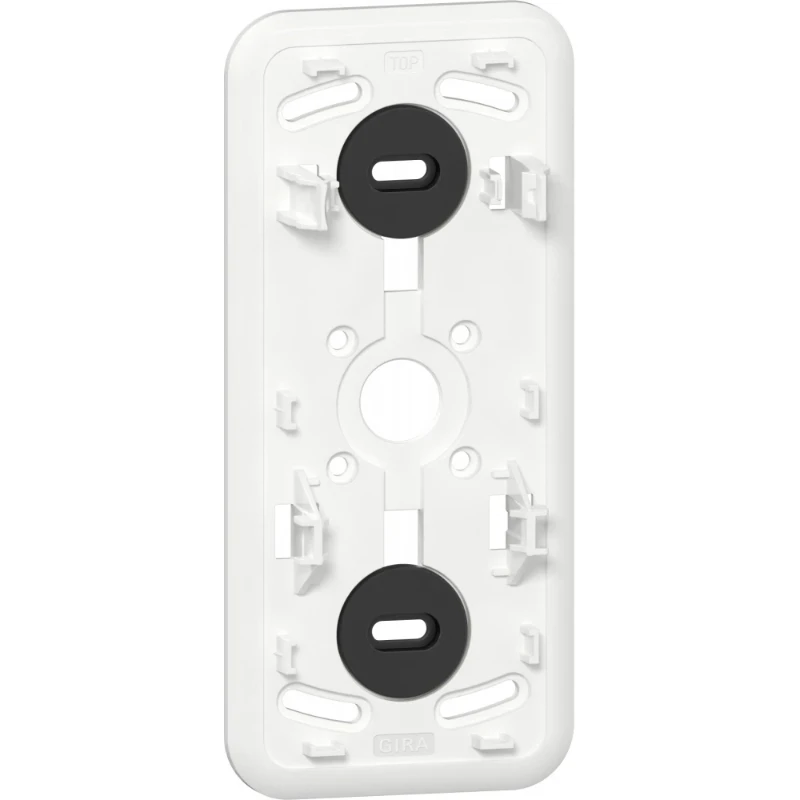 Gira montageplaat k/p combi schakekaar wcd ra opbouw 3-voudig Glanzend wit RAL 9010 305511