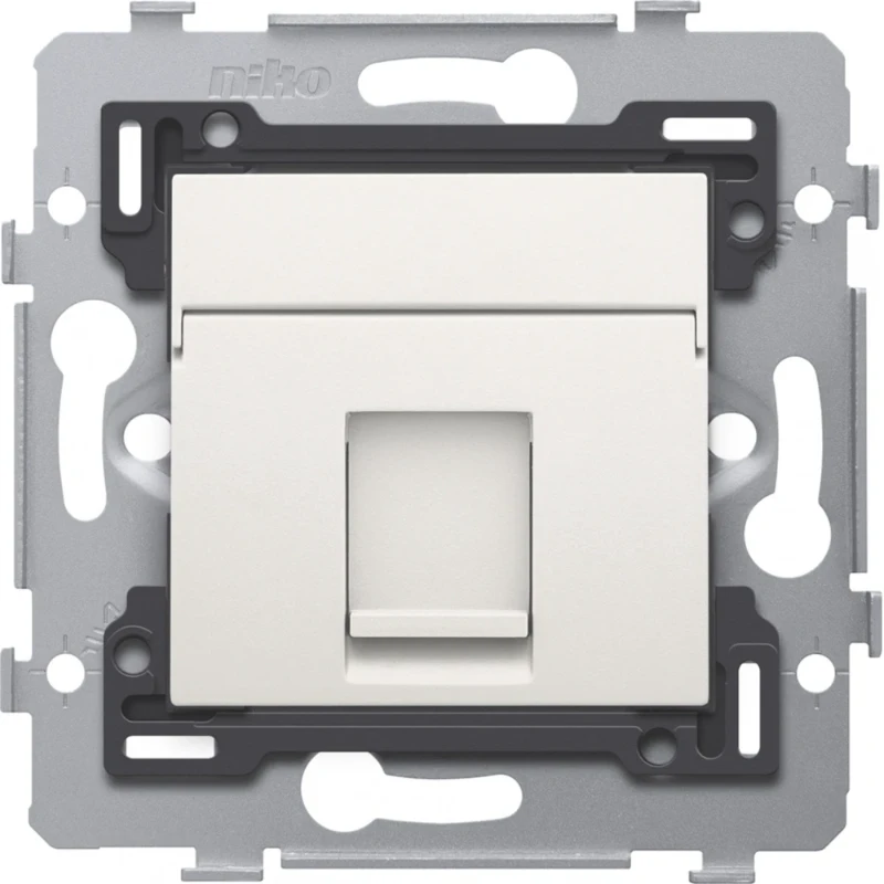 Niko 1 RJ45-aansluiting STP Cat. 5E klaar voor PoE++ vlakke uitvoering