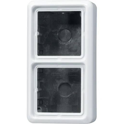 Jung CD range opbouwkap cd500 2-voudig bruin Horizontaal en verticaal CD582ABR