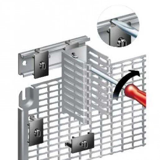Sarel PanelSeT Plastic voetje voor kabelgoot 24x40x15mm zwart NSYSPC