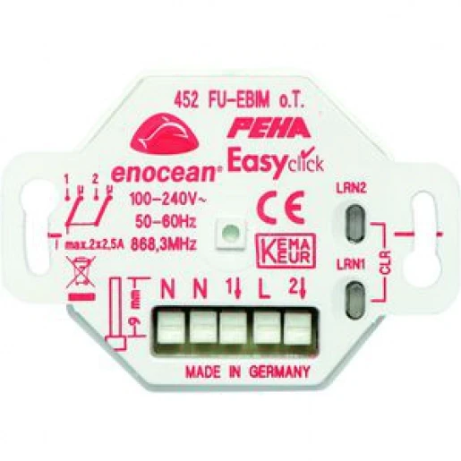 Peha Easyclickpro-inbouw-ontvanger 2-kanaals met energiemeting