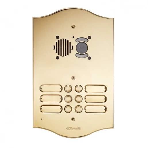 Comelit Roma Deurstation deurcommunicatie 4680(C) 6 beltoetsen goud IP54 Inbouw (stucwerk) 3206/RI