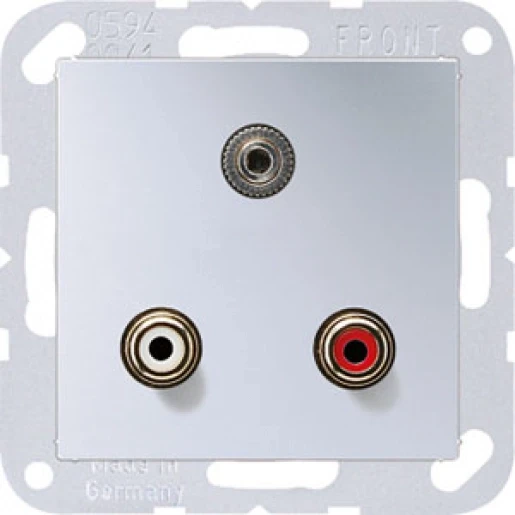 Jung A range afdekking a500 aluminium audio/jack MAA1011AL
