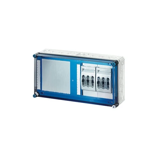 Hensel Mi Lastscheiderkast 2x160A NH00 3p op Rail 250A 5 polig BM4 600x300mm