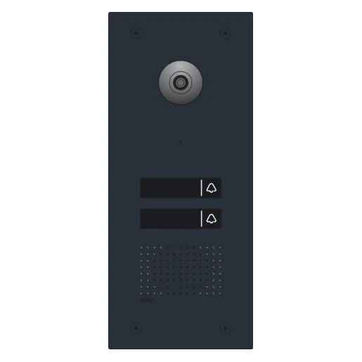 Niko Home Control Video-deurstation 2 beltoetsen zwart IP54 Inbouw 550-22002