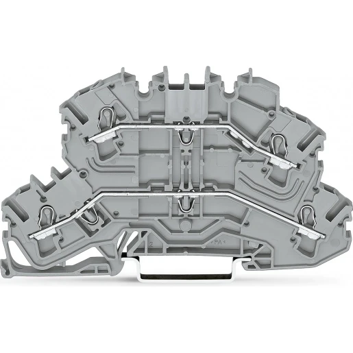 Wago Serie 2002 Verbindingsrijgklem 0,75-4mm² eendr. 0,25-2,5mm² meerdr. Grijs