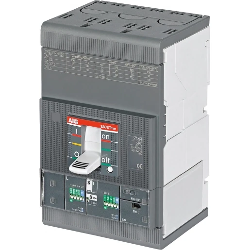 ABB TMAX XT4H 250/R250 3P VAST MET VOORAANSLUITING EKIP LS/I MICROPROCESS