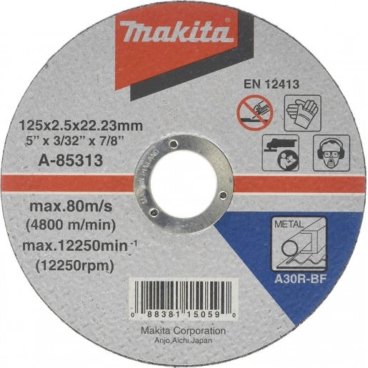 Makita Doorslijpschijf metaal 125mm A-85313